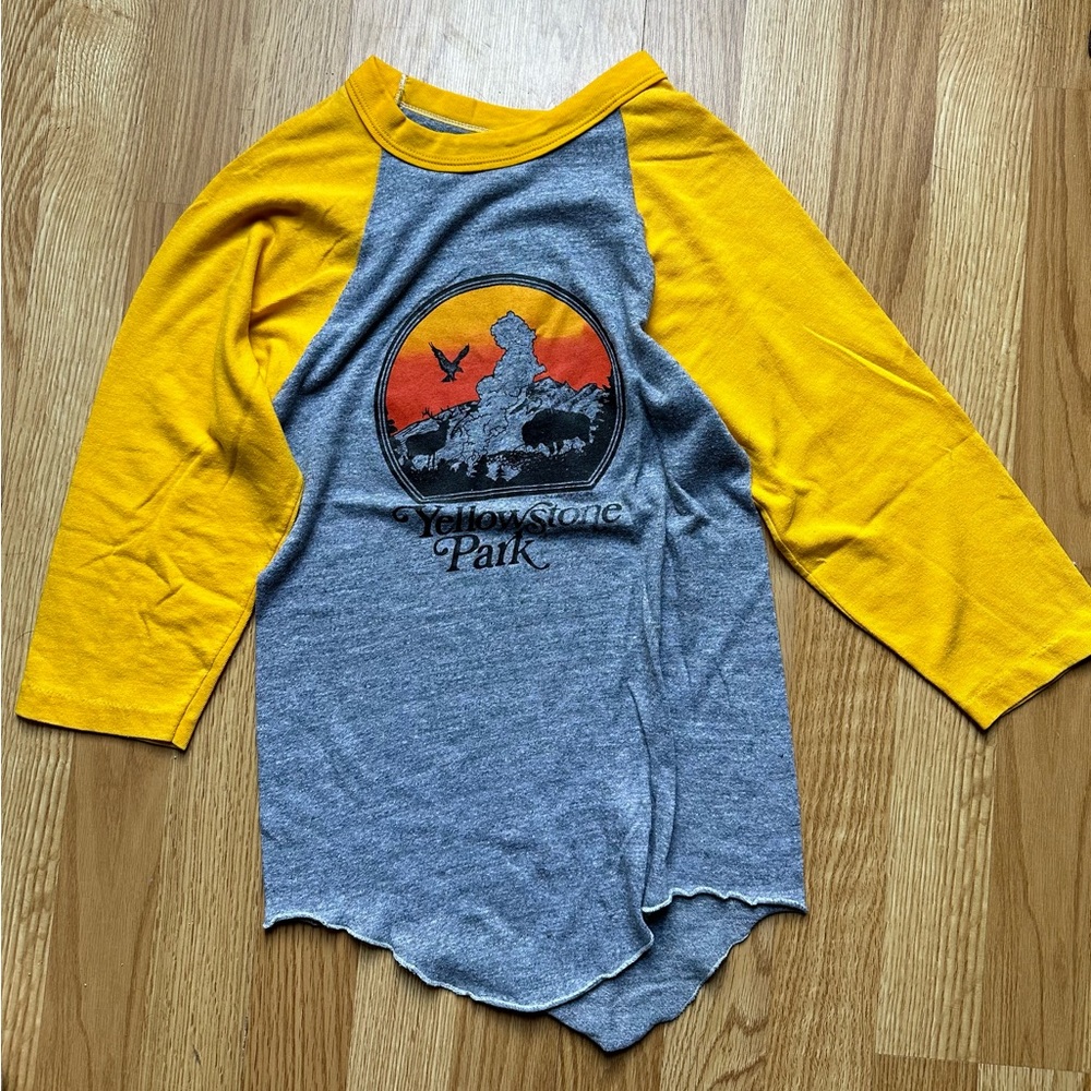 Vintage Yellowstone National Park Raglan Tee